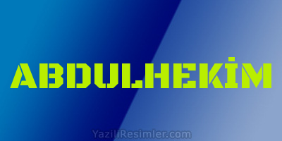 ABDULHEKİM