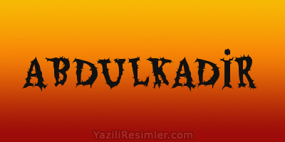 ABDULKADİR