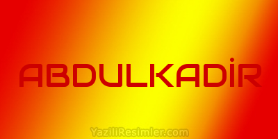 ABDULKADİR