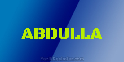 ABDULLA