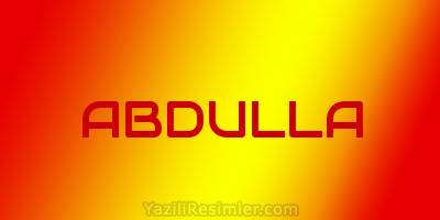 ABDULLA