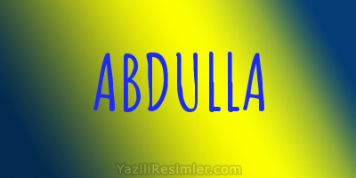 ABDULLA