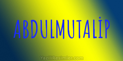 ABDULMUTALİP