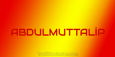 ABDULMUTTALİP