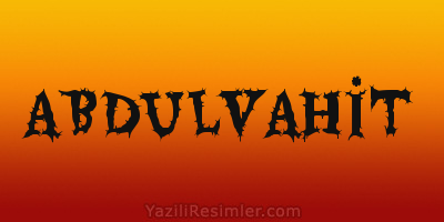 ABDULVAHİT