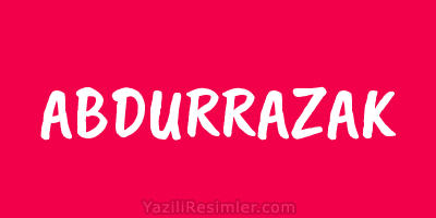 ABDURRAZAK