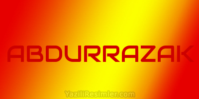 ABDURRAZAK