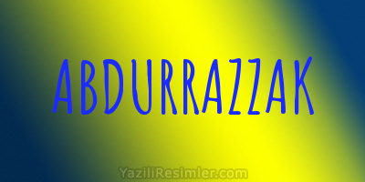 ABDURRAZZAK