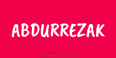 ABDURREZAK