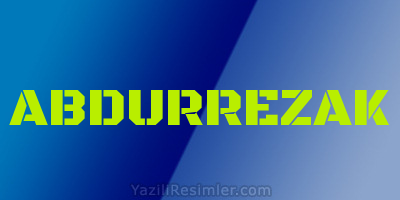 ABDURREZAK