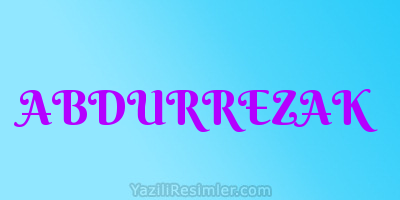 ABDURREZAK