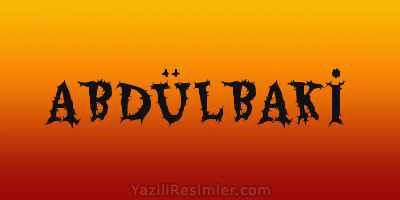 ABDÜLBAKİ