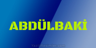 ABDÜLBAKİ