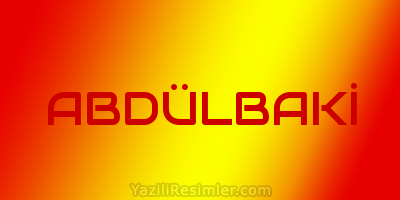 ABDÜLBAKİ