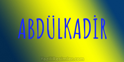 ABDÜLKADİR