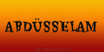 ABDÜSSELAM