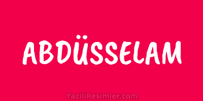 ABDÜSSELAM