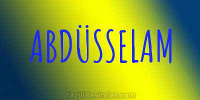 ABDÜSSELAM