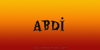 ABDİ