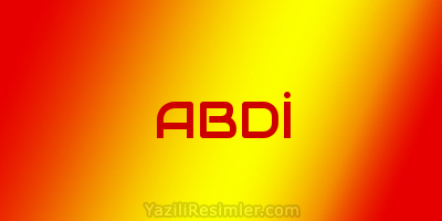 ABDİ