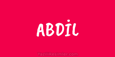 ABDİL