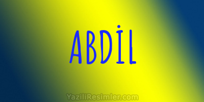 ABDİL