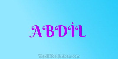 ABDİL