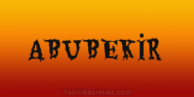 ABUBEKİR