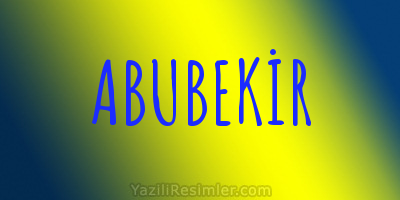 ABUBEKİR