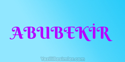 ABUBEKİR