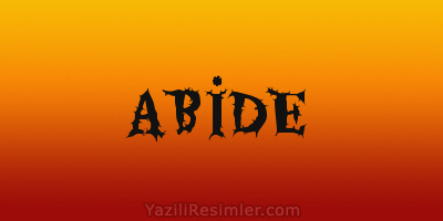 ABİDE