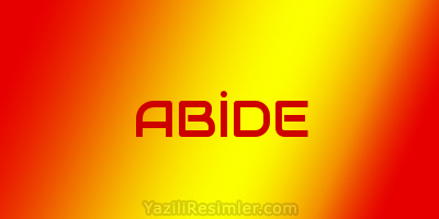 ABİDE