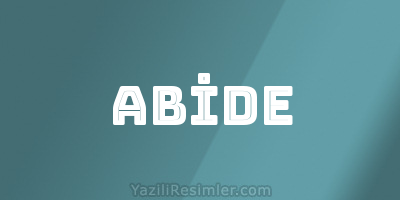 ABİDE