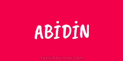 ABİDİN