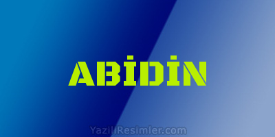 ABİDİN