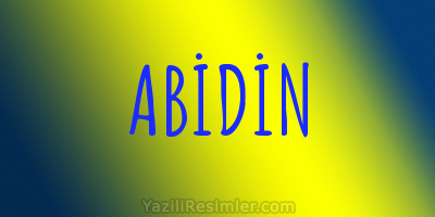 ABİDİN