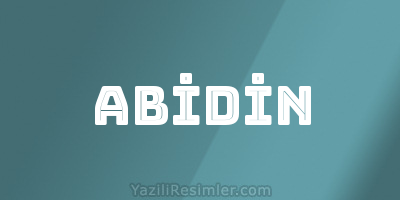 ABİDİN