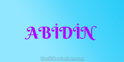 ABİDİN