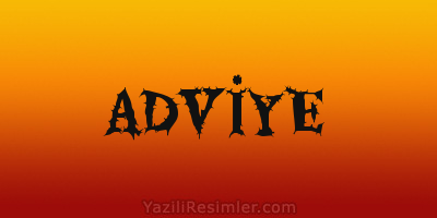 ADVİYE