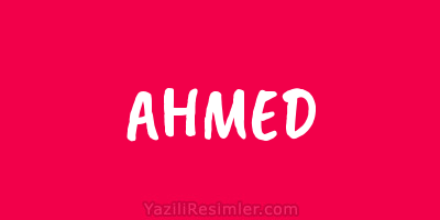 AHMED