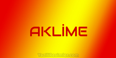 AKLİME