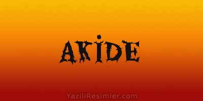 AKİDE