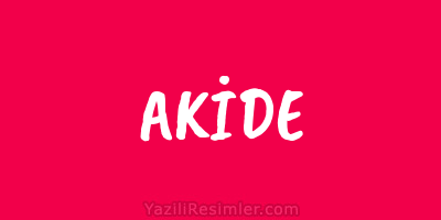 AKİDE