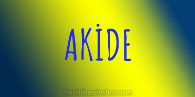 AKİDE