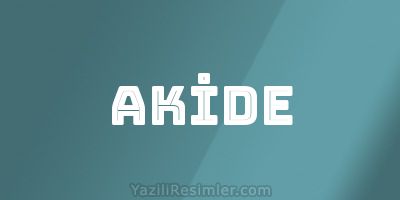 AKİDE