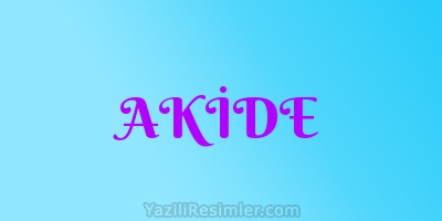 AKİDE