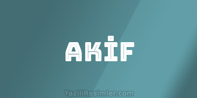 AKİF