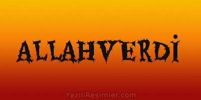 ALLAHVERDİ