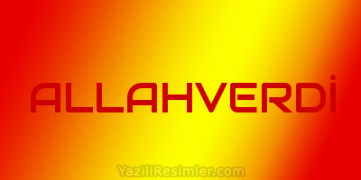 ALLAHVERDİ