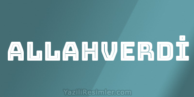 ALLAHVERDİ